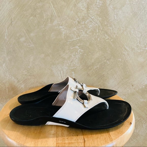 Salvatore Ferragamo White Sandals 8.5 B